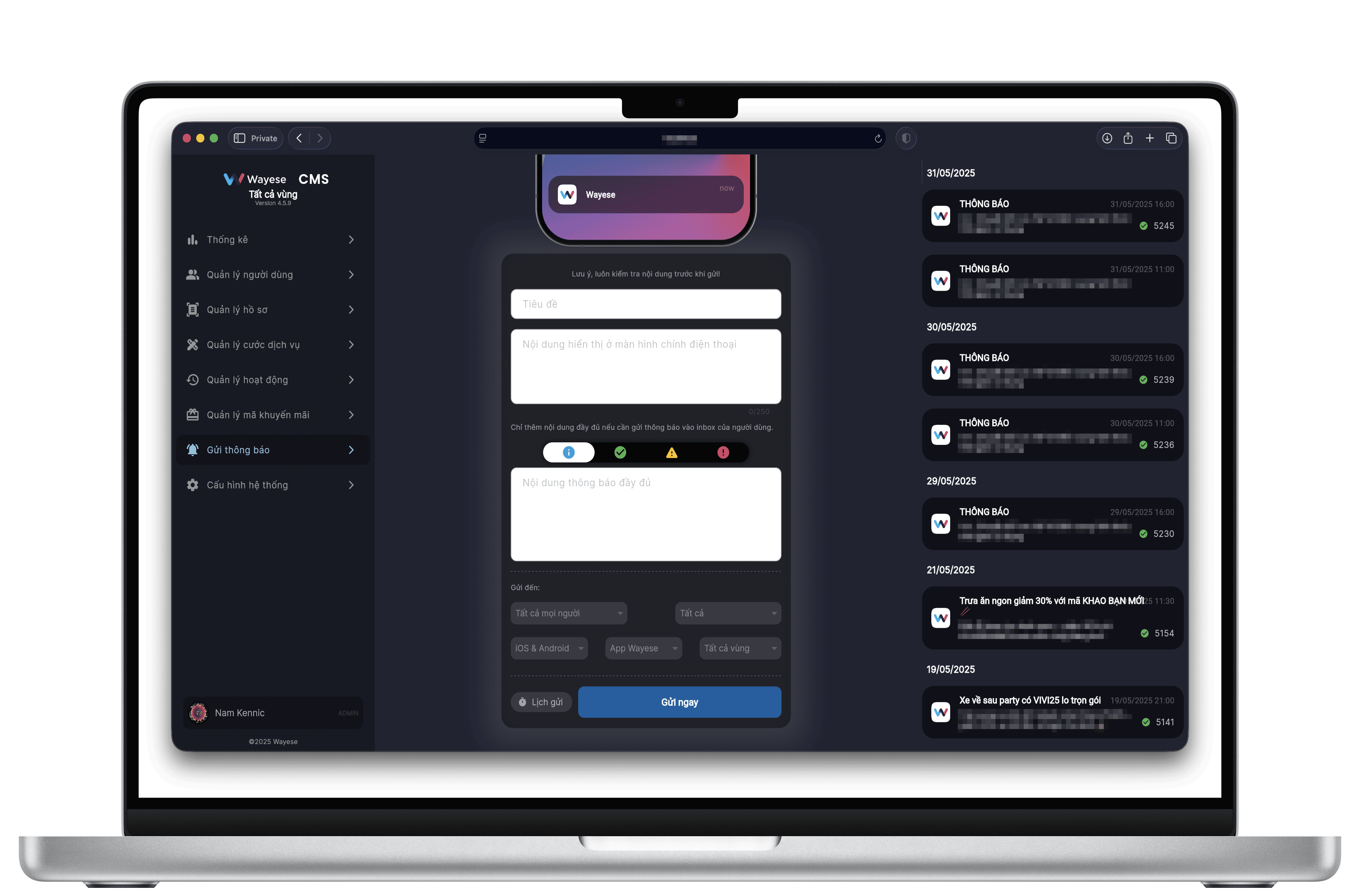 Dashboard Screenshot