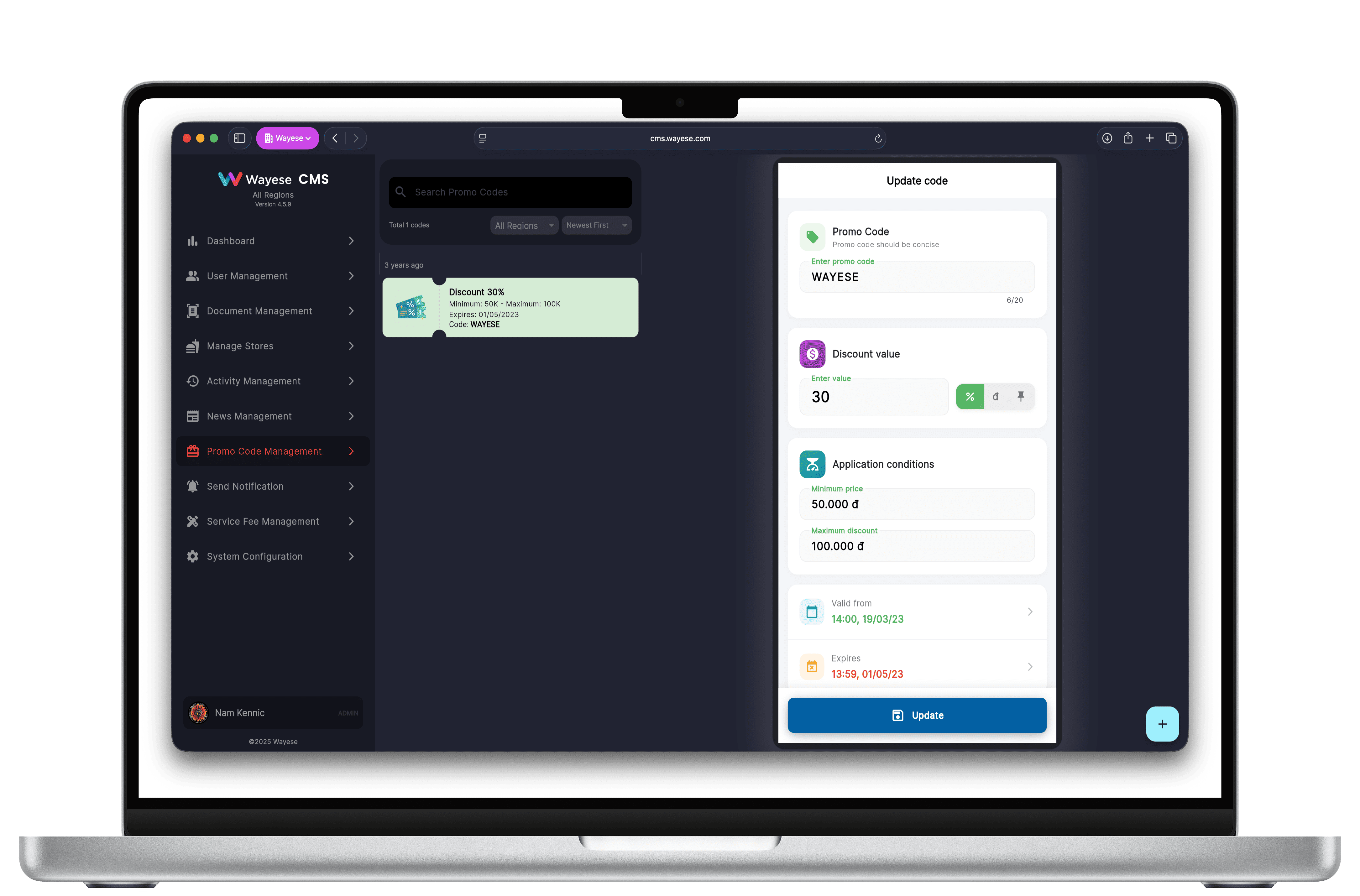 Dashboard Screenshot