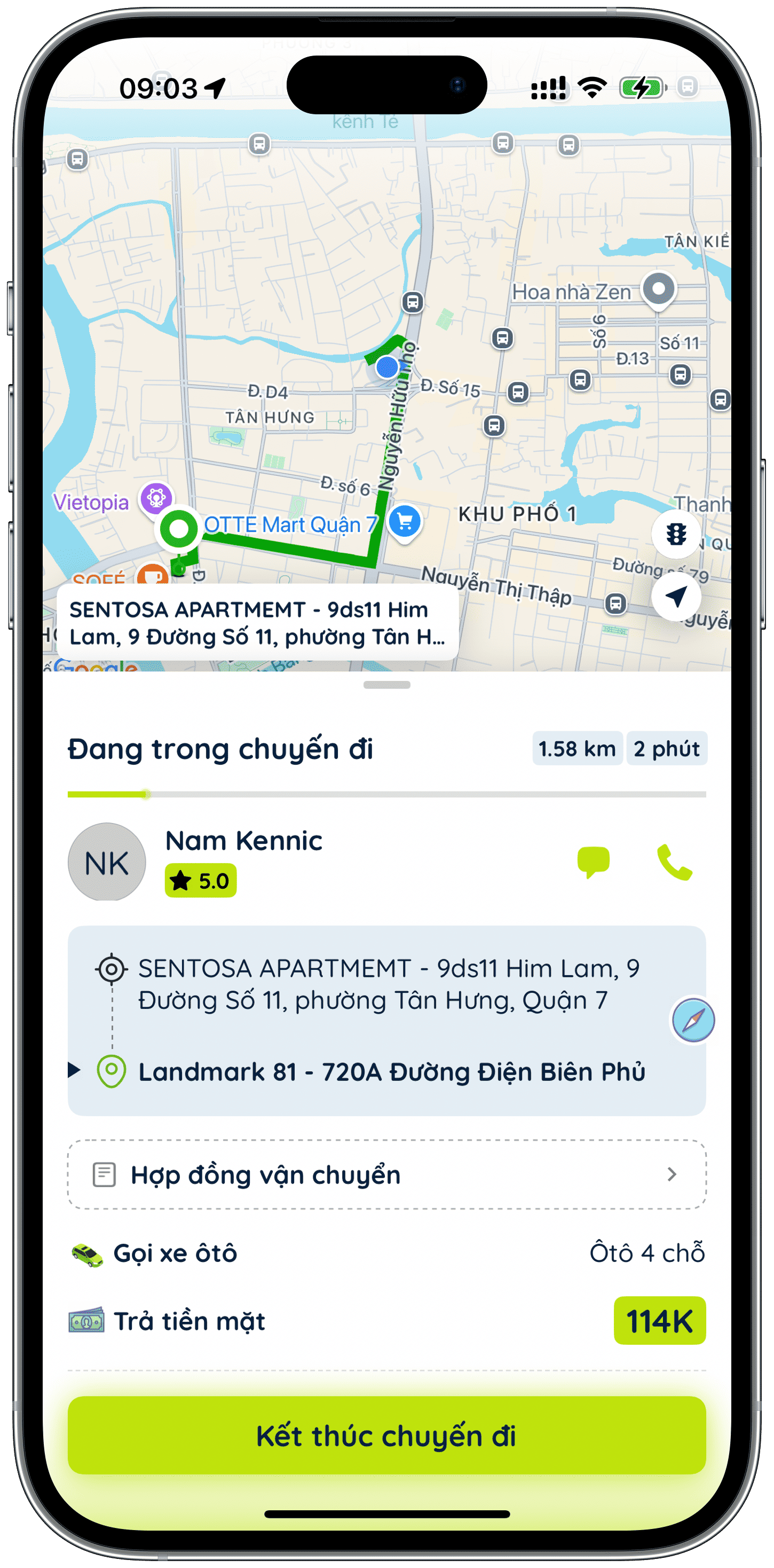 Driver App Screenshot