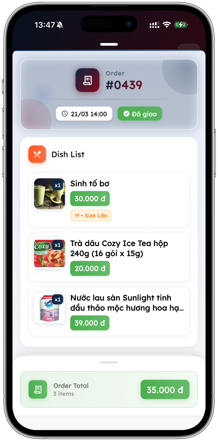 Merchant App Screenshot