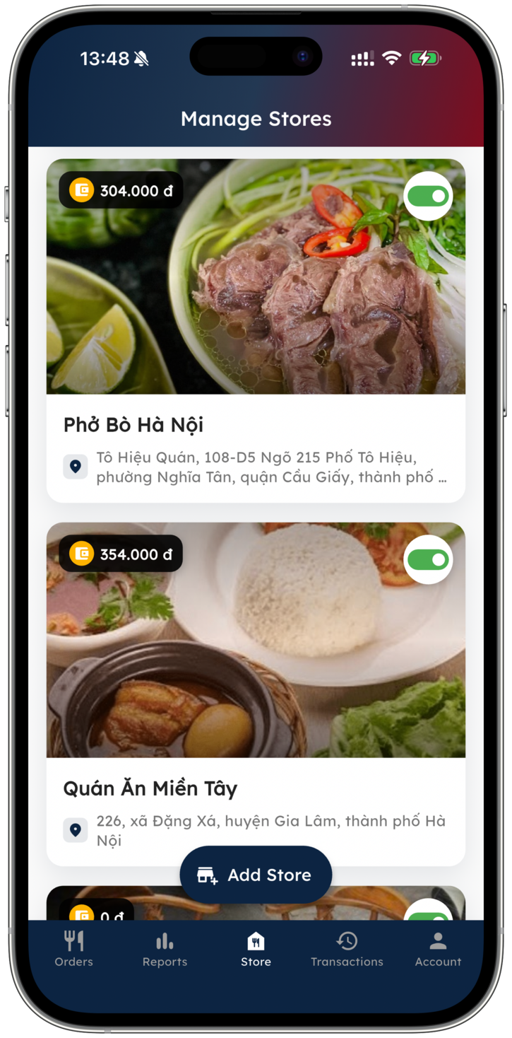 Merchant App Screenshot