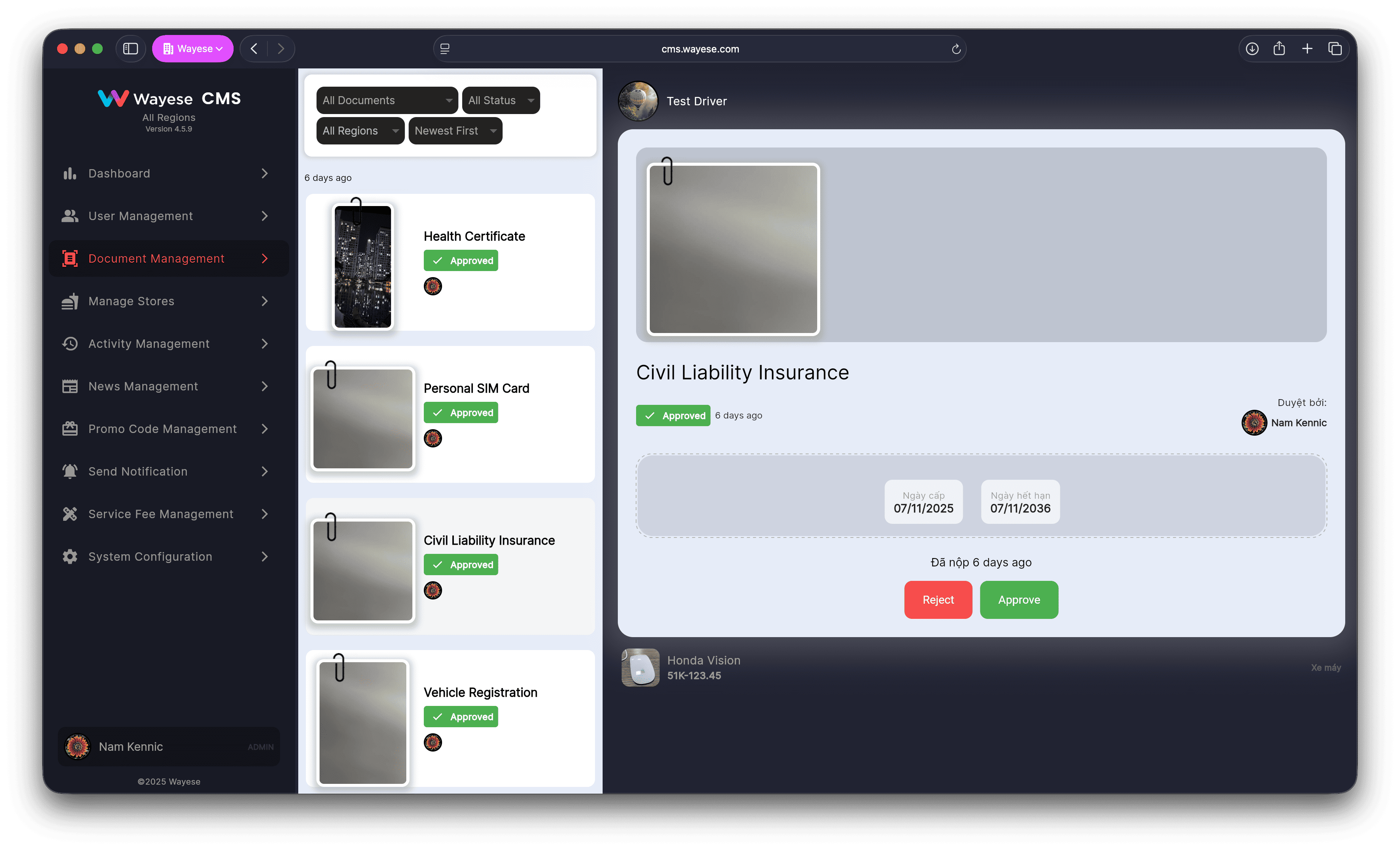 Dashboard Screenshot