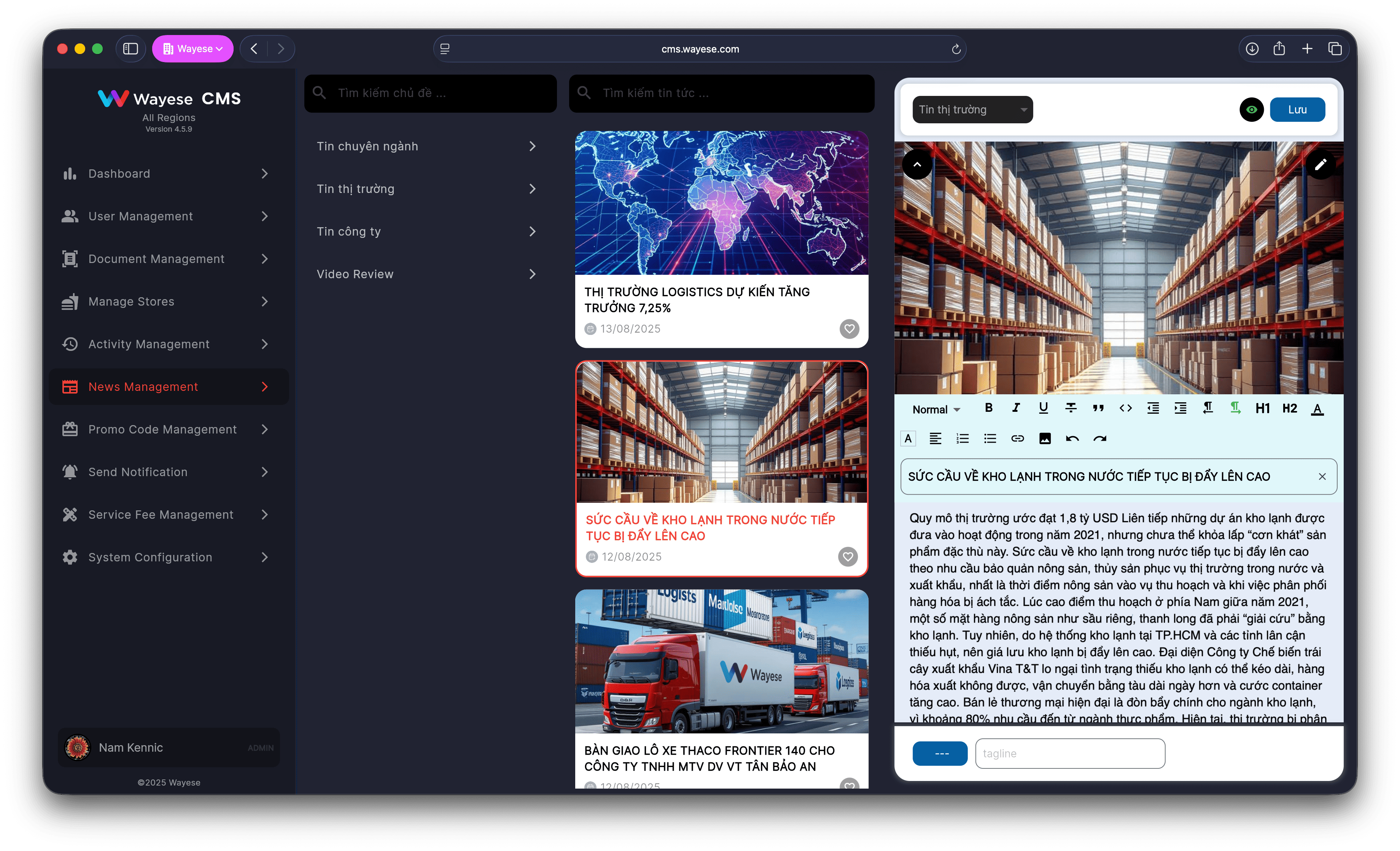 Dashboard Screenshot