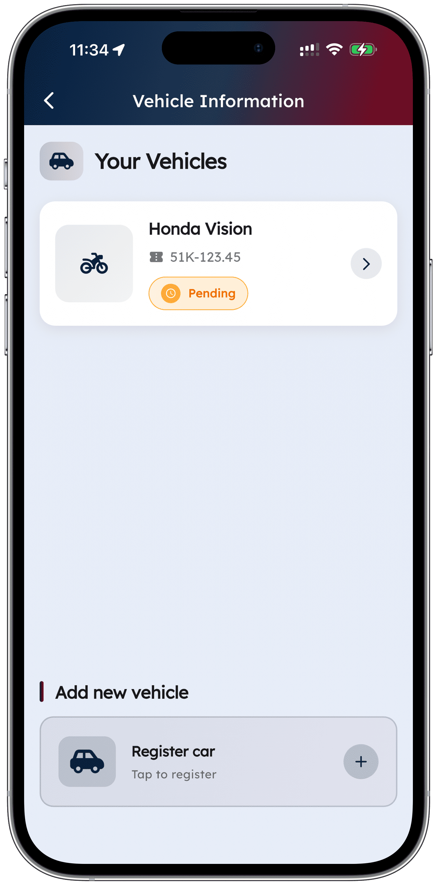 Driver App Screenshot