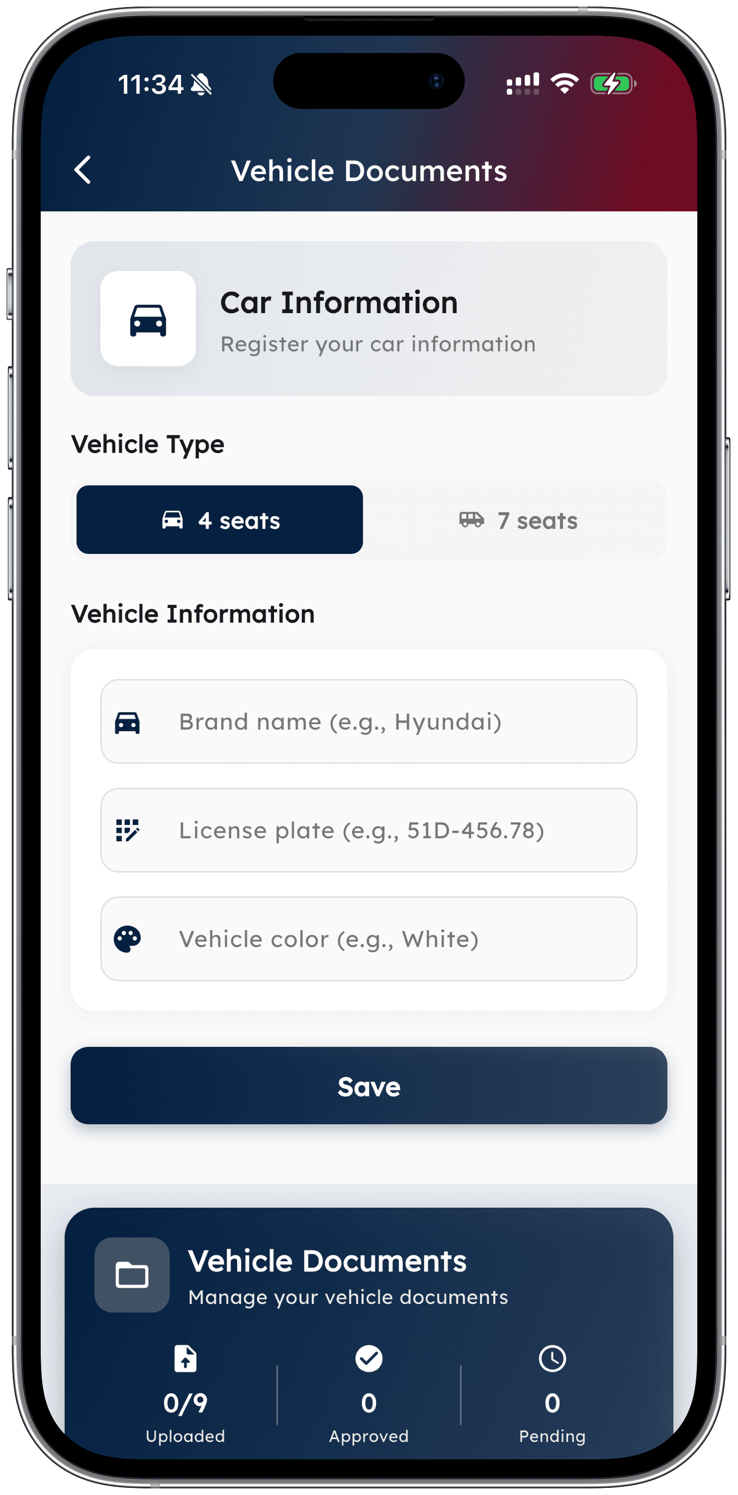 Driver App Screenshot