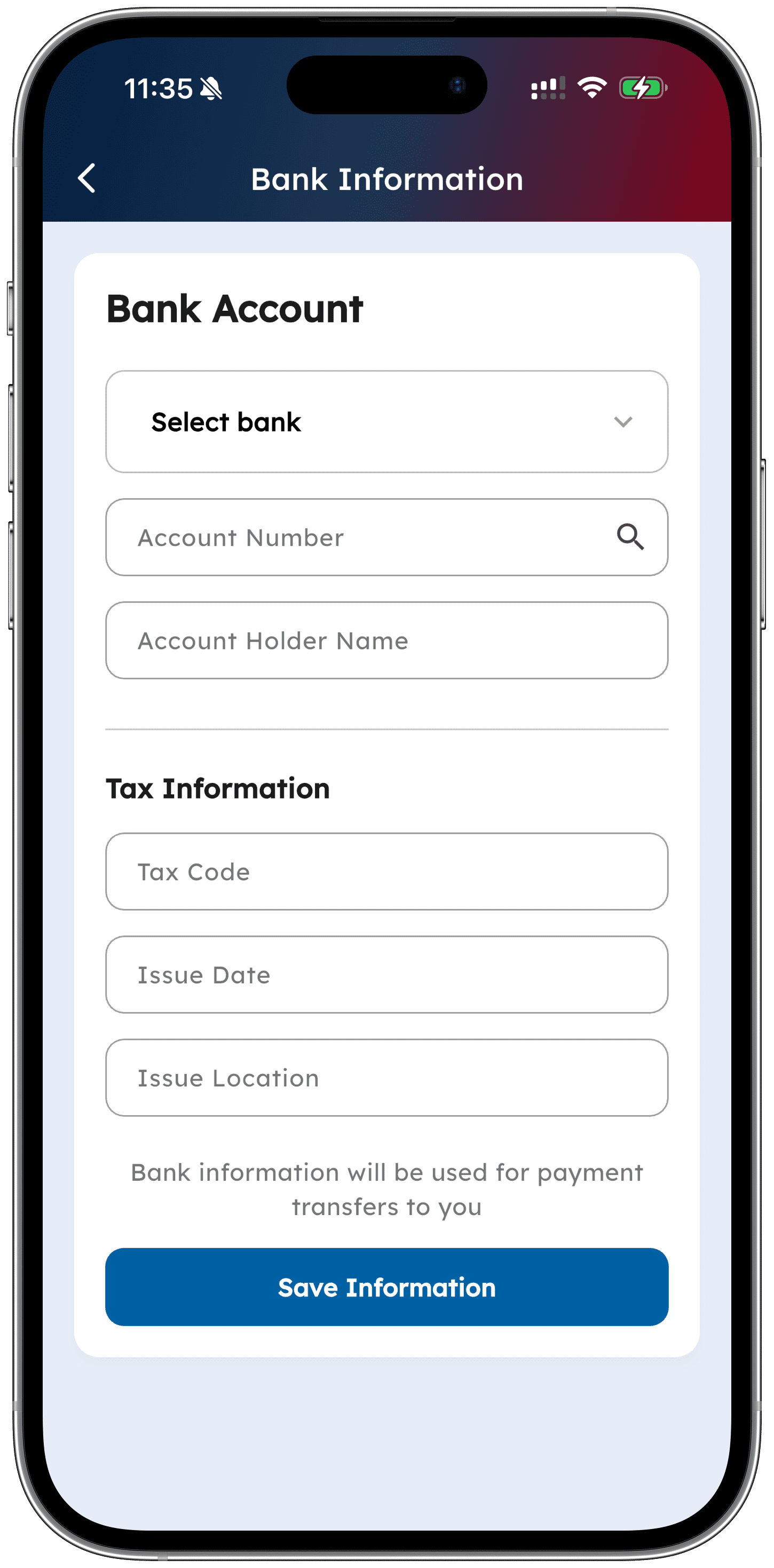 Driver App Screenshot