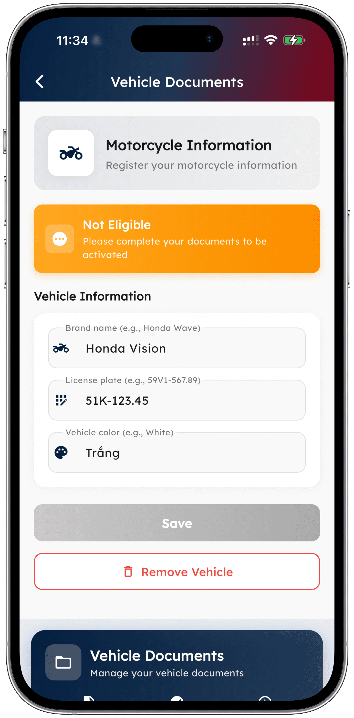 Driver App Screenshot